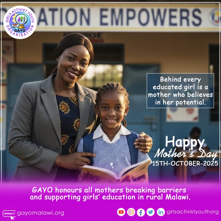 GAYO Celebrates Mother’s Day: Honouring the Strength of Mothers and Advancing the Fight Against Early Child Marriages